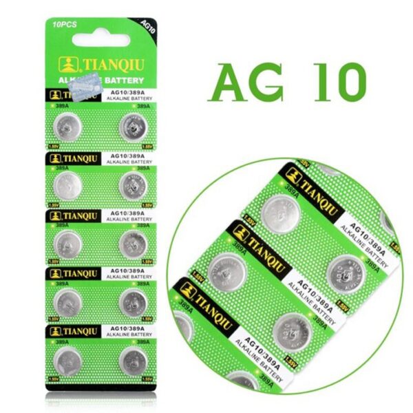 Pin cúc AG10 vỉ 10 viên