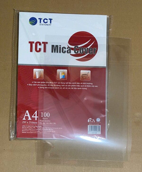 Bìa Mica A4 - mỏng Bìa Mica A4 - mỏng