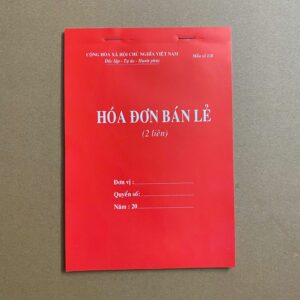 Hóa đơn bán lẻ 2 liên A4-thường