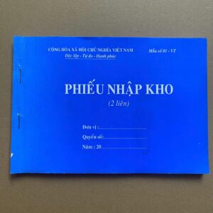 Phiếu nhập kho 2 liên A5