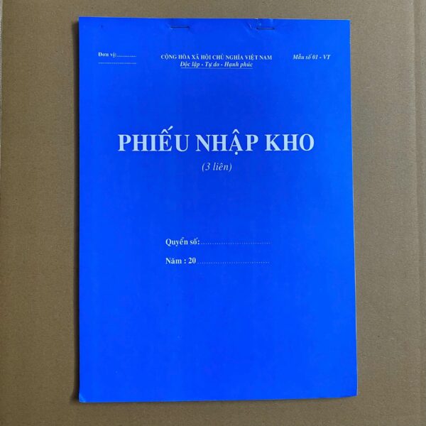Phiếu nhập kho 3 liên A4