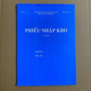 Phiếu nhập kho 3 liên A4