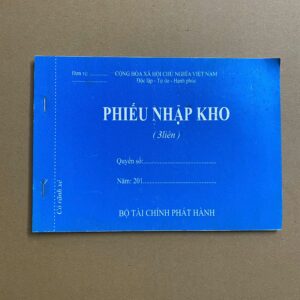 Phiếu nhập kho 3 liên A5