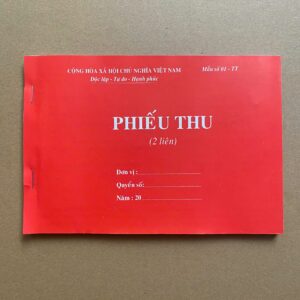 Phiếu thu 2 liên A5