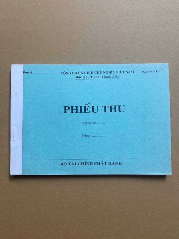 Phiếu thu - đẹp