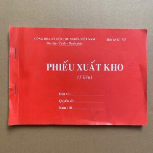 Phiếu xuất kho 3 liên A5