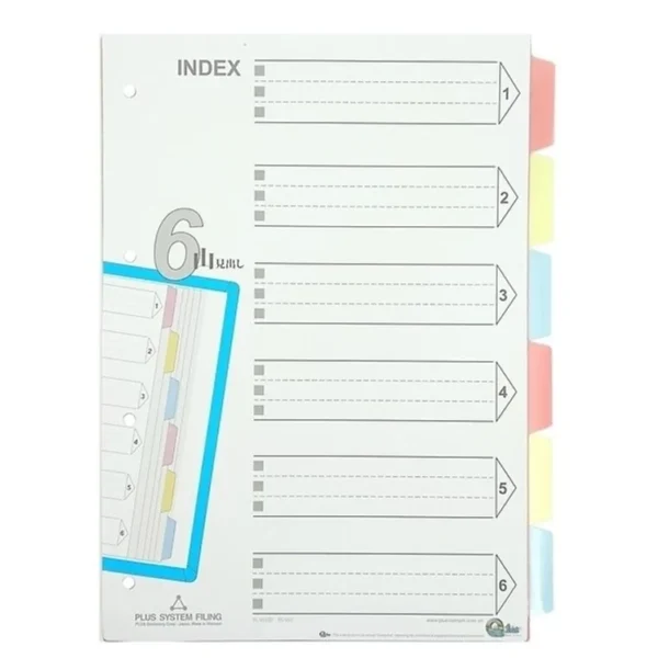 bia-phan-trang-6-la-nhua-plus Bìa phân trang 6 lá nhựa Plus