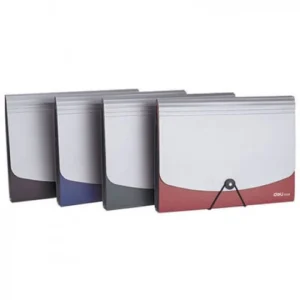 Cặp 12 ngăn chun góc Deli 5558