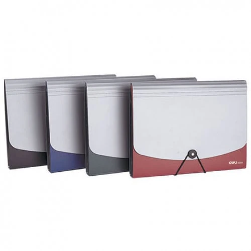 Cặp 12 ngăn chun góc Deli 5558