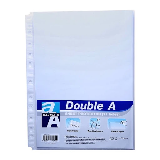 File túi 11 lỗ/ Sơ mi lỗ Double A/TCT 6c - 100c/tập