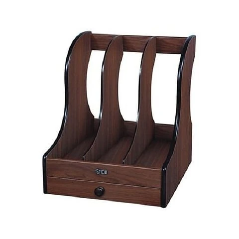 file-ung-tap-chi-3-ngan-go-rat-ep File đựng tạp chí 3 ngăn gỗ - Rất đẹp