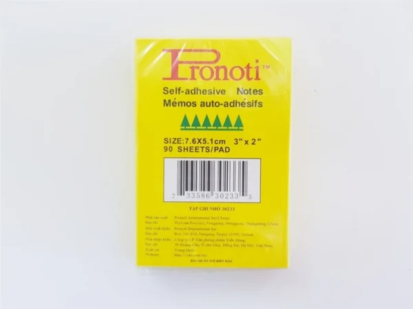 Giấy dính 30200/ Pronoti vàng 3x2 (7,6x5,1cm) (12t/lố)