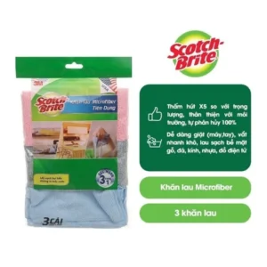 Khăn lau 3M Microfiber đa năng 30cmx30cm, 3cái/gói