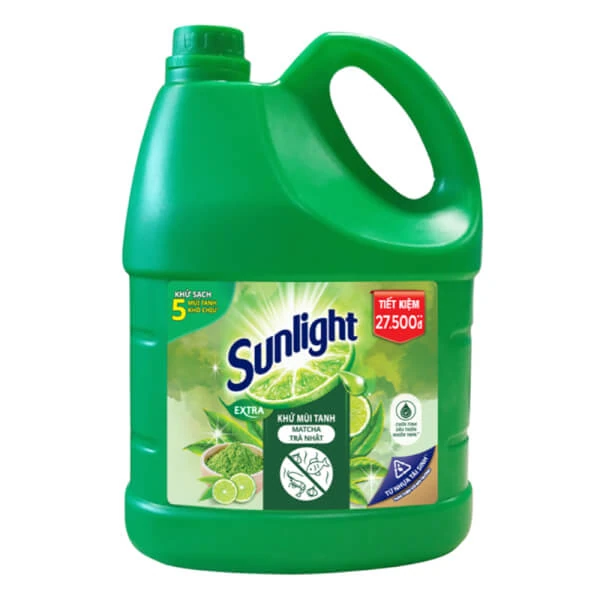 Nước rửa bát Sunlight Trà xanh can (3,6kg)