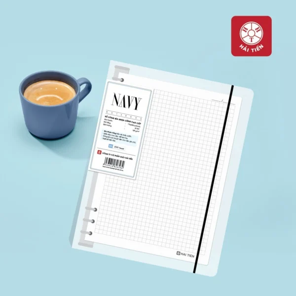 so-cong-bia-nhua-ke-caro-b5-hai-tien-navy-200-trang-6584 Sổ còng bìa nhựa kẻ caro B5 Hải Tiến NAVY 200 trang - 6584