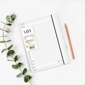 Sổ còng bìa nhựa kẻ ngang B5 Hải Tiến NAVY 200 trang - 6669